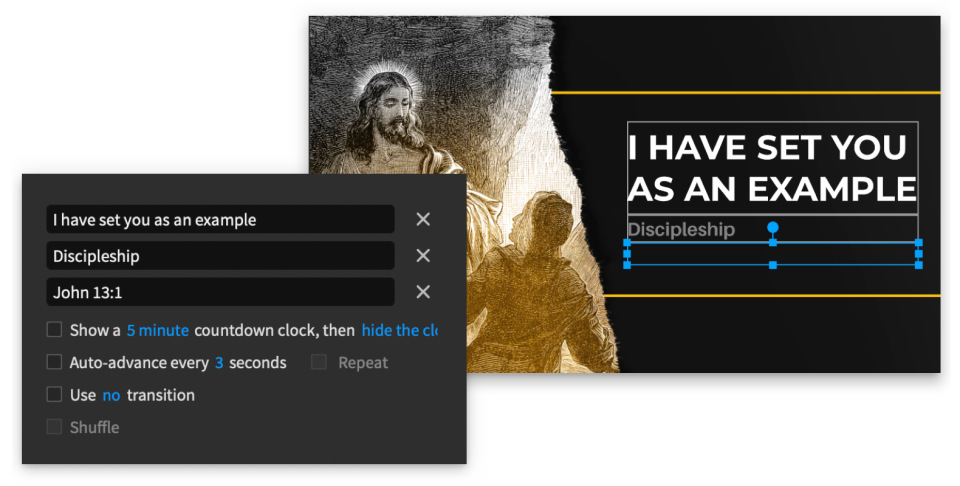 screenshot of Proclaim by Logos